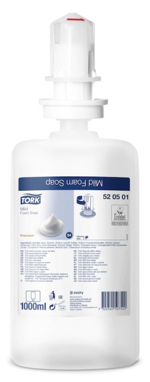 TORK Pěnové mýdlo S4 1l 520501 | Toaletní mycí prostředky - Tekutá mýdla - Bez dávkovače